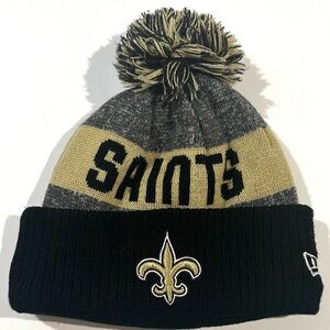 New Orleans Saints New Era NFL Beanie POM Knit Hat Youth Size Hat